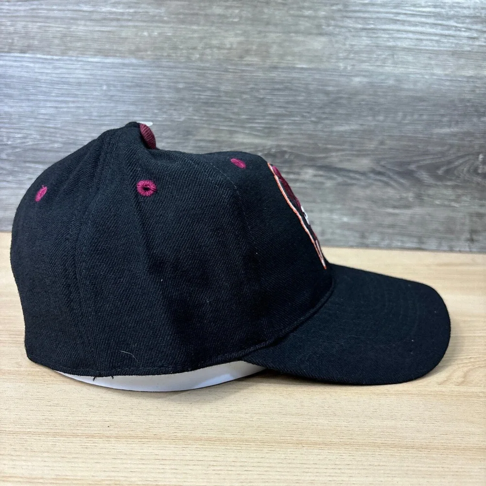 Vintage Virginia Tech‎ Hat Cap Fitted 7 1/4 Black Wool Hokies Top of the World